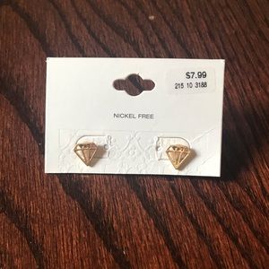 Gold Diamond Earrings